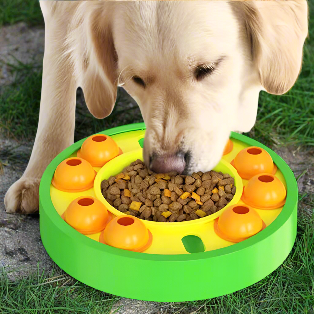 Dog Pets Puzzle Toys Slow Feeder Interactive Increase Puppy IQ Food Dispenser Slowly Eating NonSlip Bowl Pet Dogs Training Game